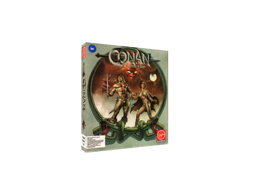 Hi-res 3D box of Conan: The Cimmerian (1991, PC, US) available at https://bigboxcollection.com